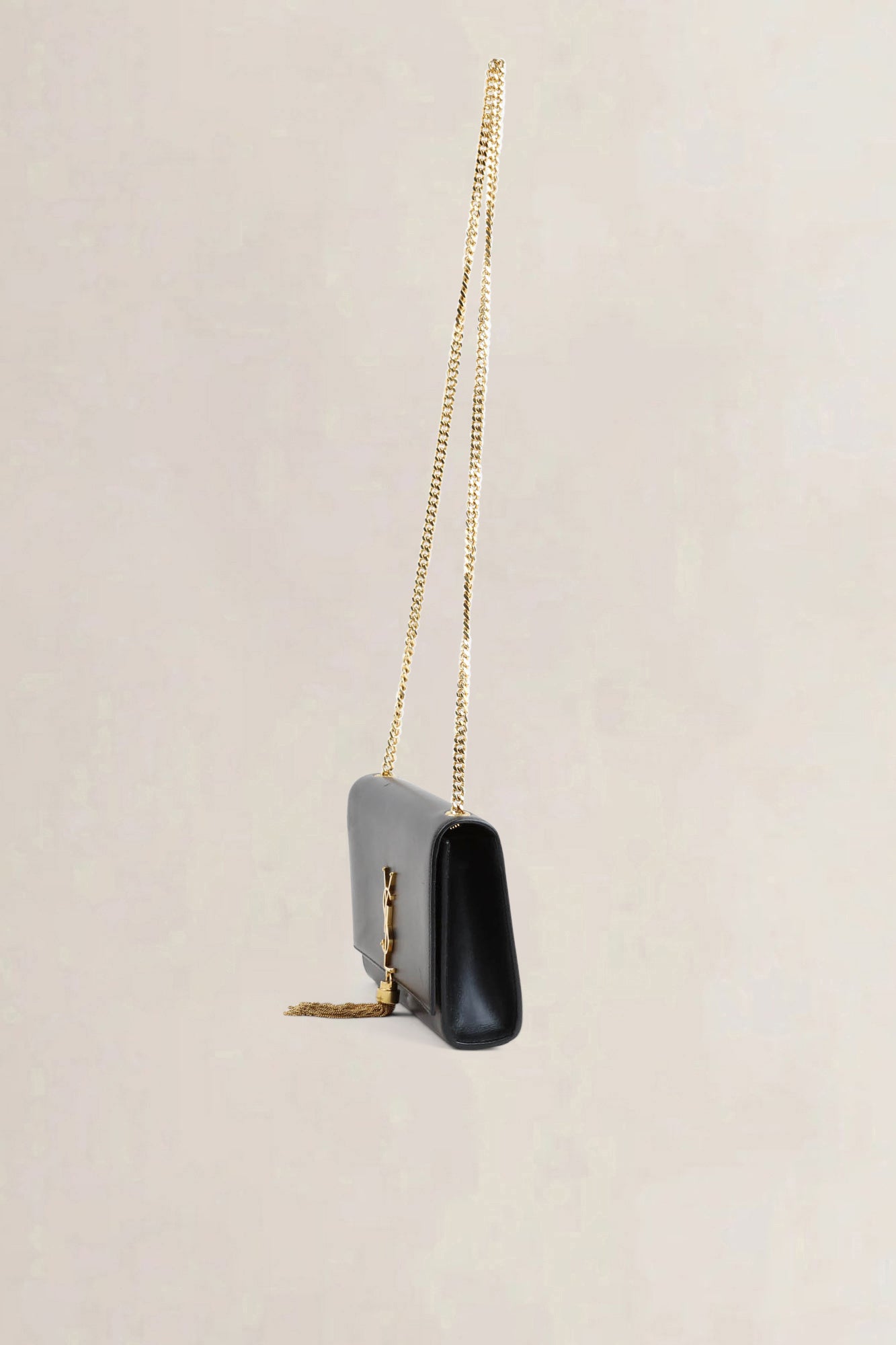Black Kate Small Tassel Crossbody Bag