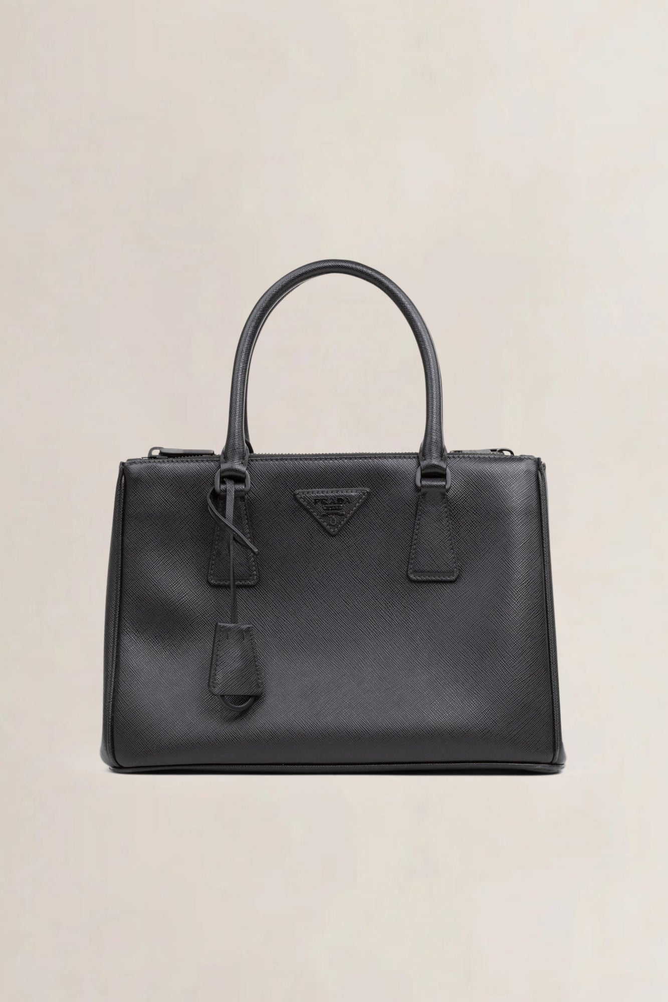 Galleria Black Matte Crossbody Bag