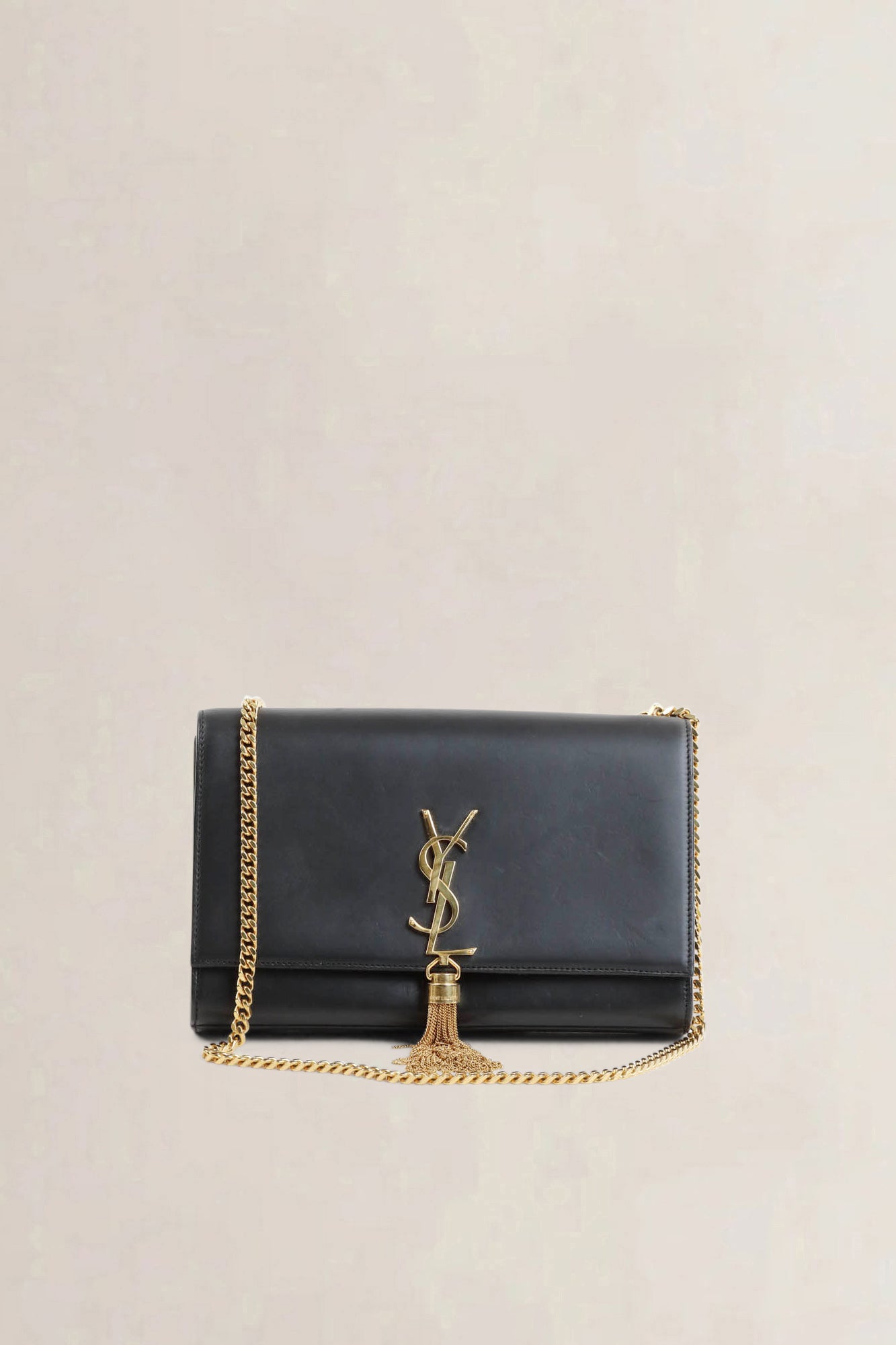 Black Kate Small Tassel Crossbody Bag