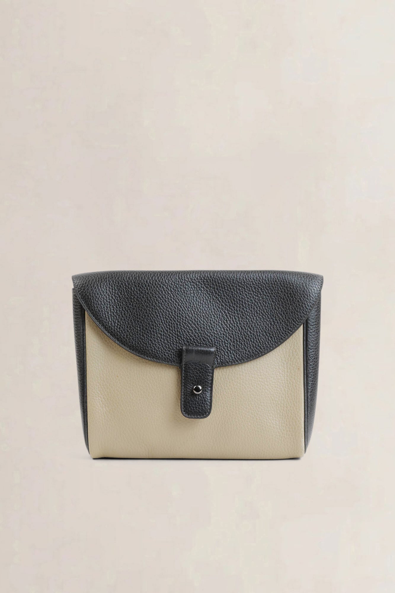 Black/Beige Flocon Clutch