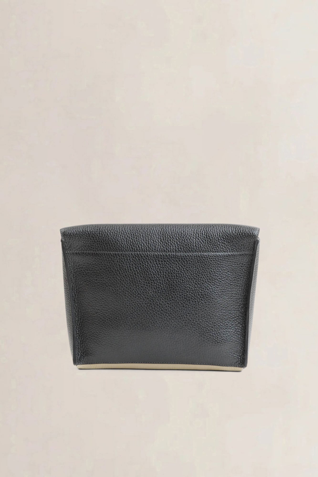 Black/Beige Flocon Clutch