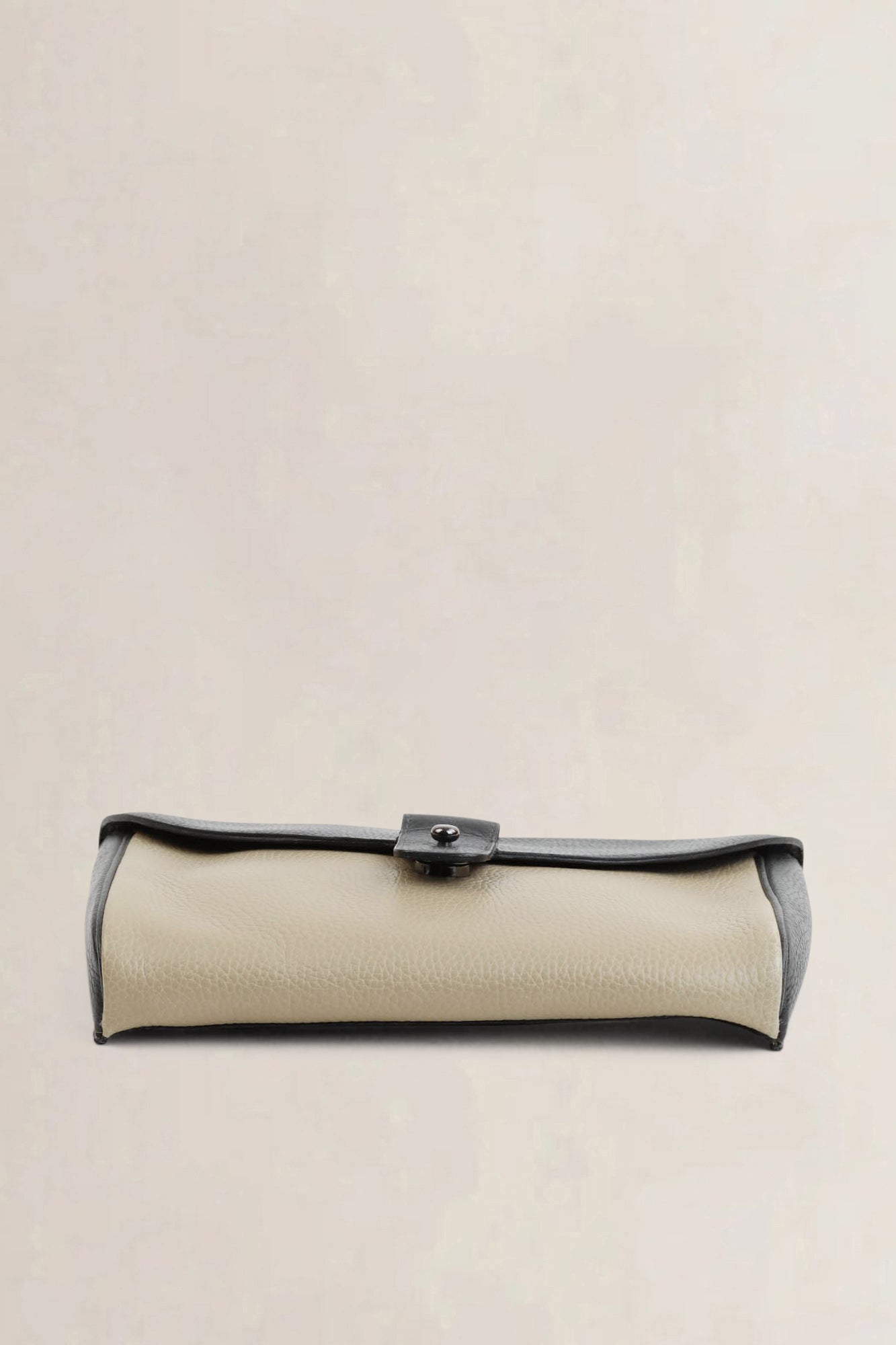 Black/Beige Flocon Clutch