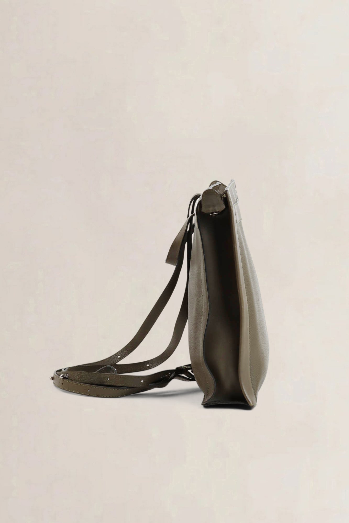 Deux De Delvaux Olive Green Backpack