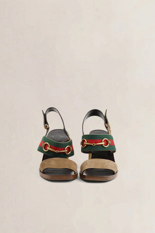 Gucci Horsebit Slingback Block Heels
