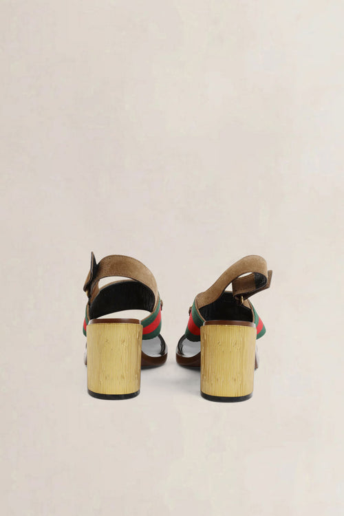 Gucci Horsebit Slingback Block Heels