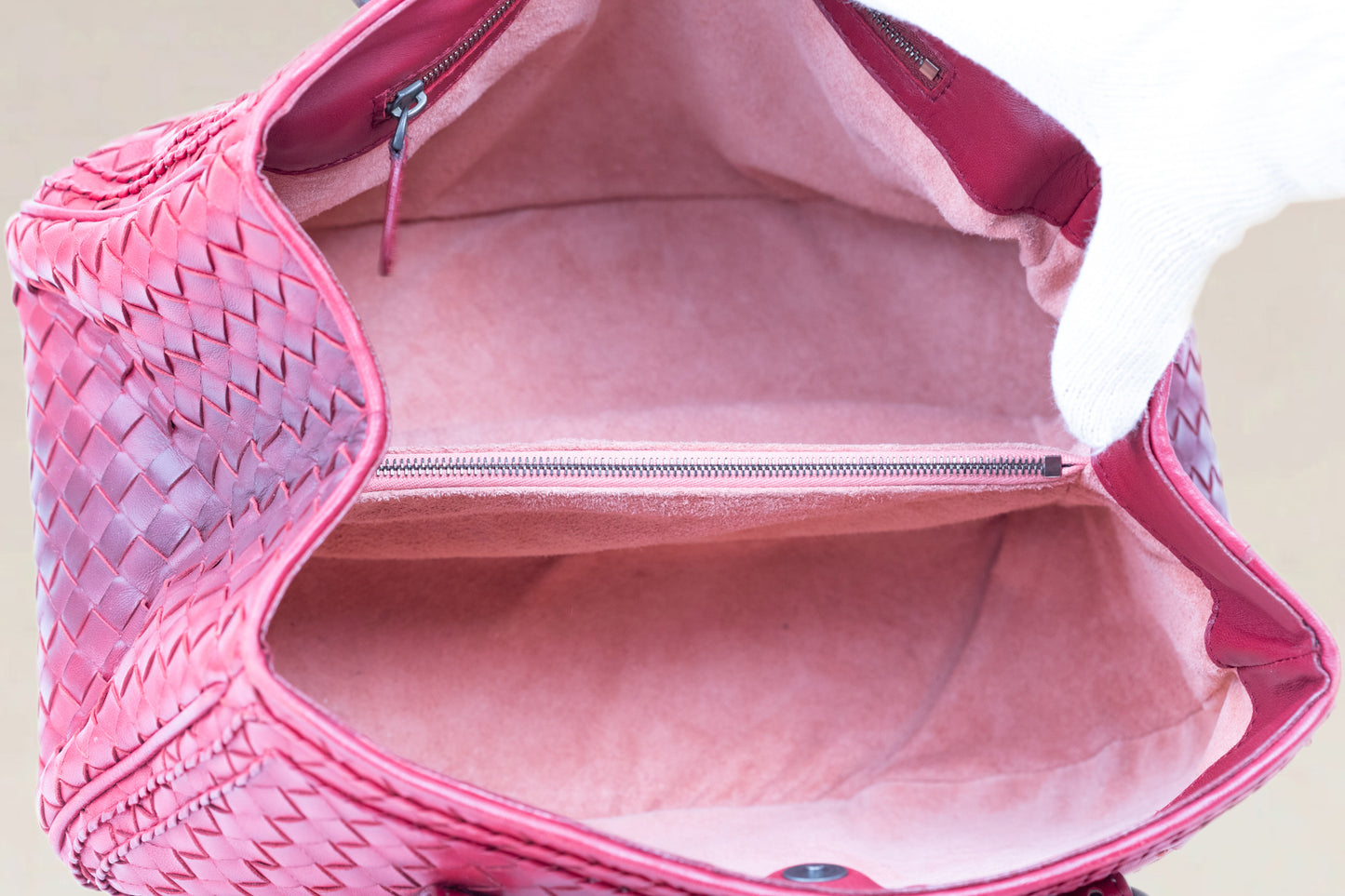 Intrecciato Nappa Montaigne Satchel Top Handle Bag