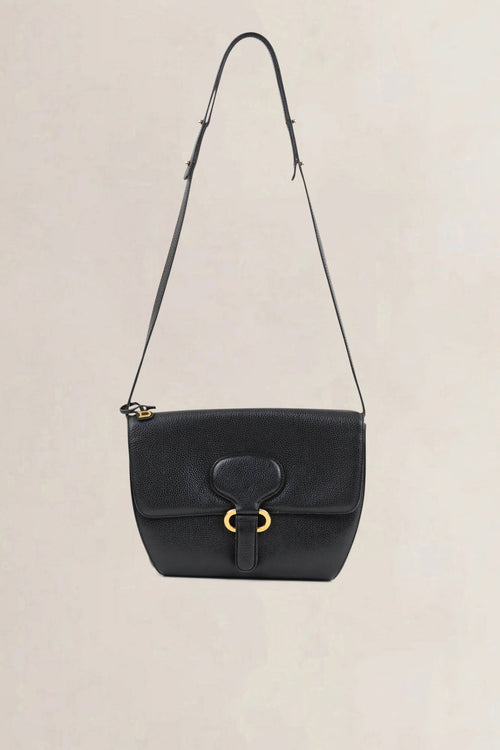 Delvaux Black Leather Crossbody Bag