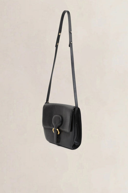 Delvaux Black Leather Crossbody Bag