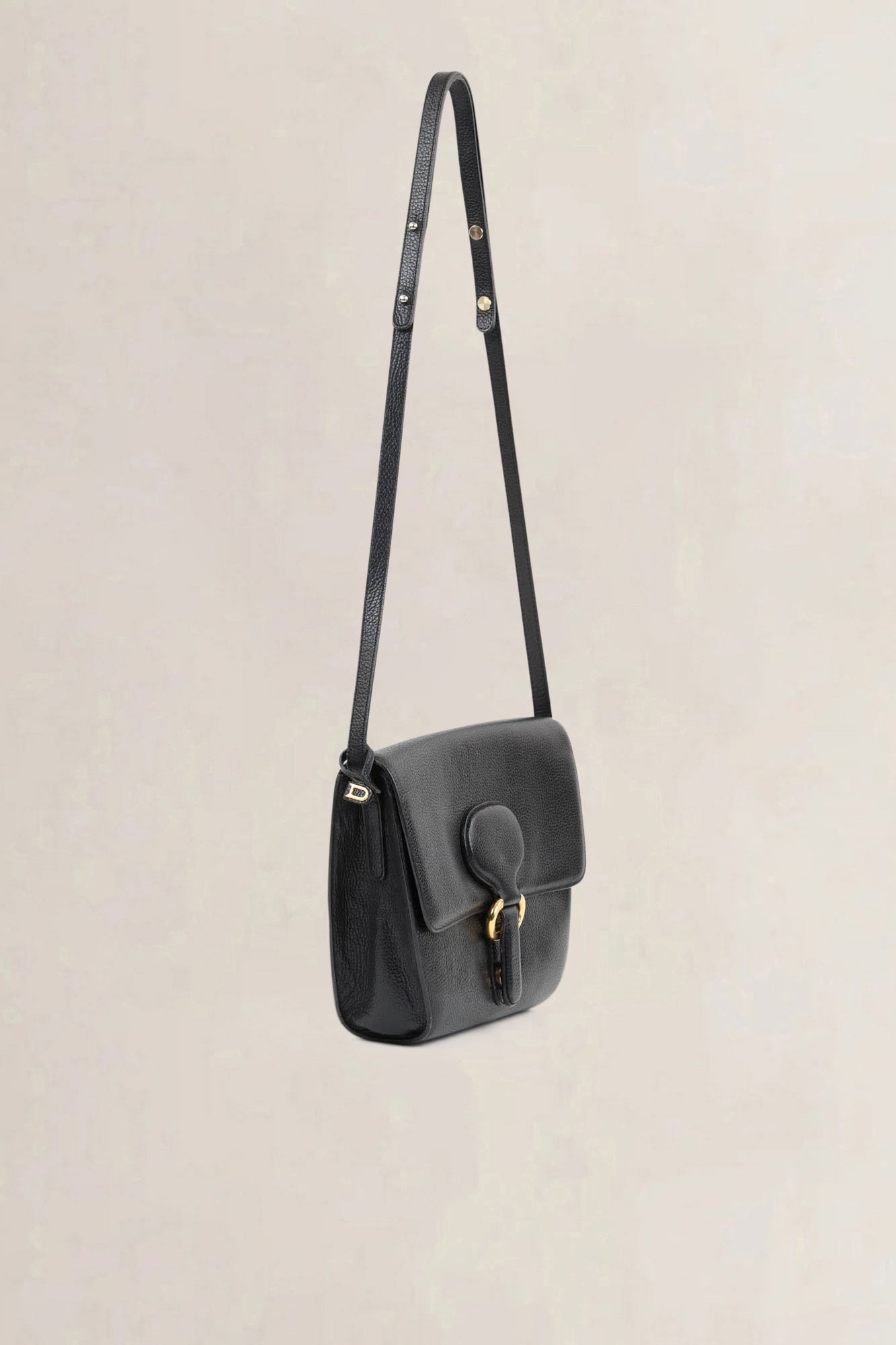 Delvaux Black Leather Crossbody Bag