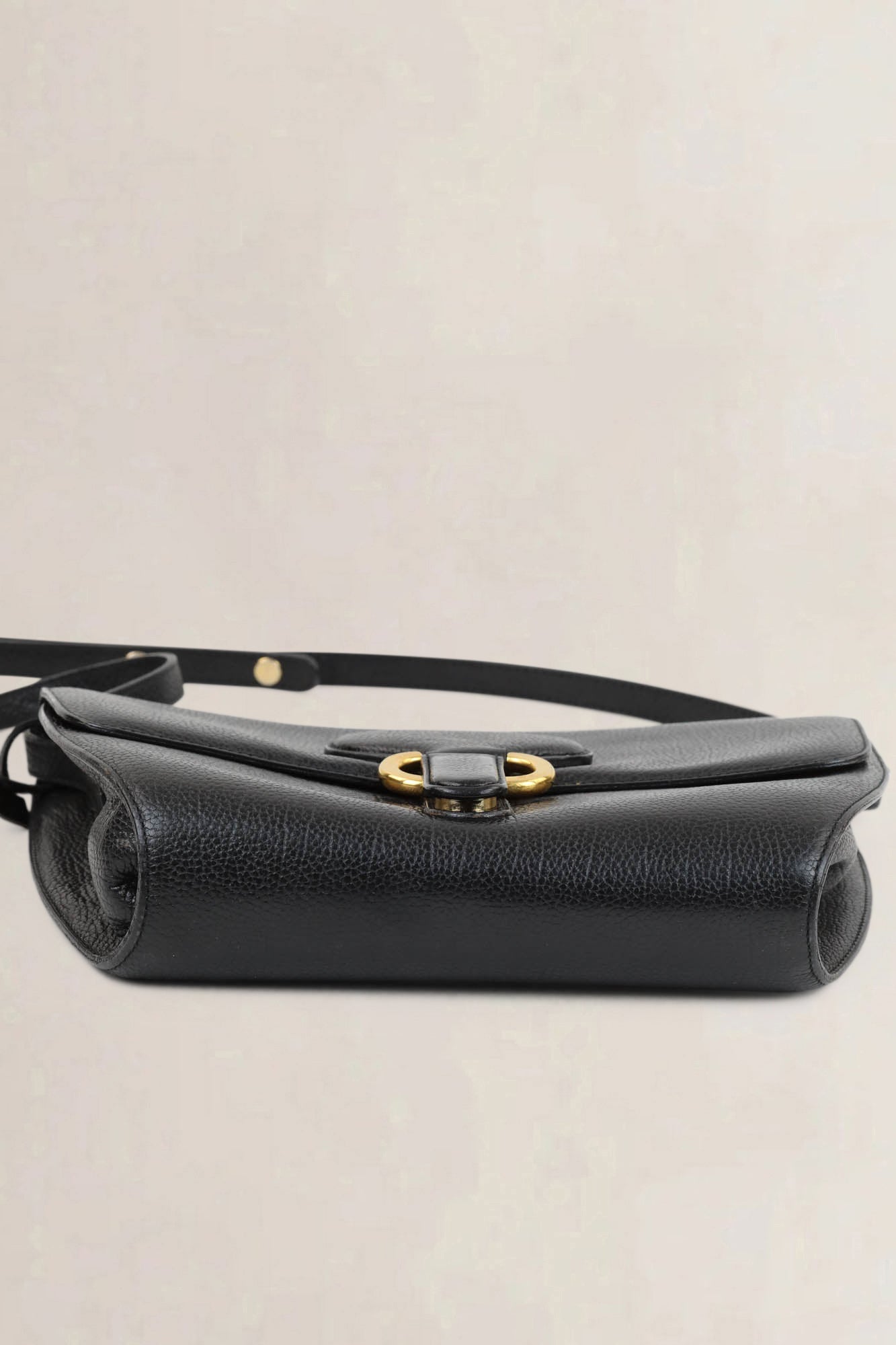 Delvaux Black Leather Crossbody Bag