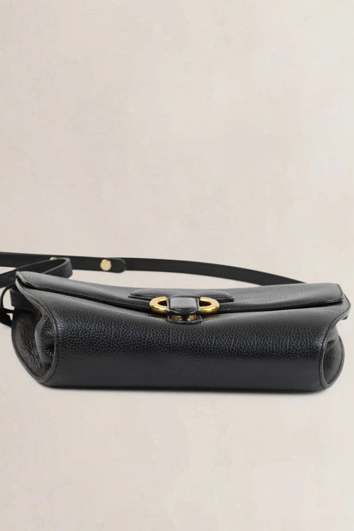 Delvaux Black Leather Crossbody Bag