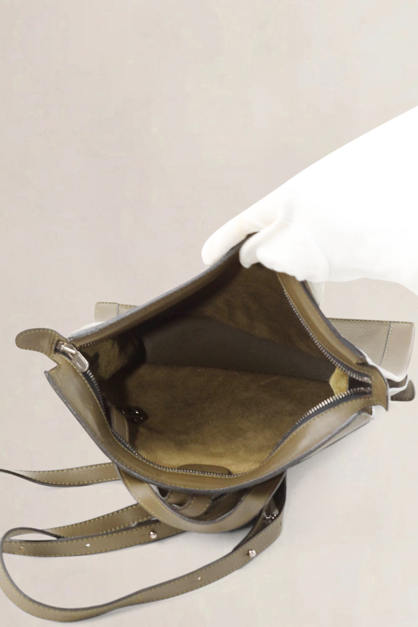 Deux De Delvaux Olive Green Backpack