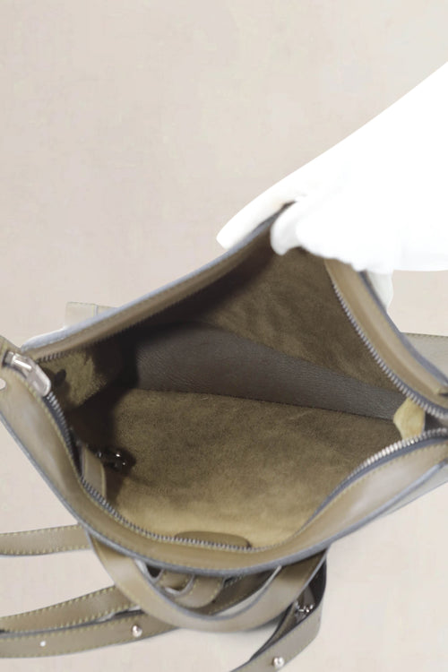 Deux De Delvaux Olive Green Backpack