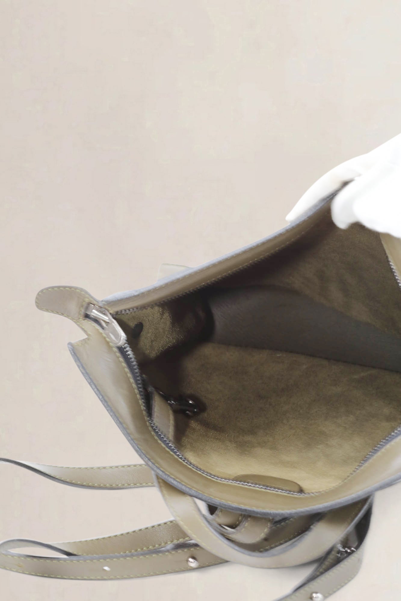 Deux De Delvaux Olive Green Backpack