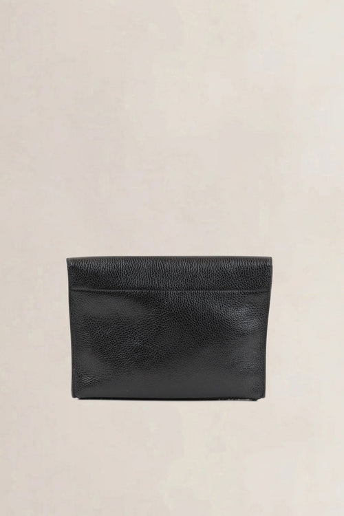 Delvaux Black Toile De Cuir Clutch