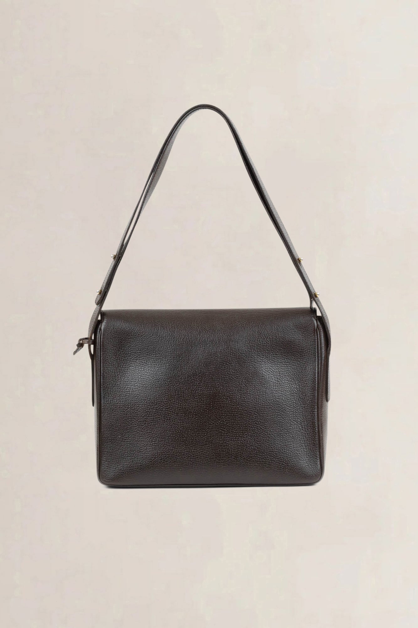 Delvaux Dark Brown Poirier Crossbody Bag