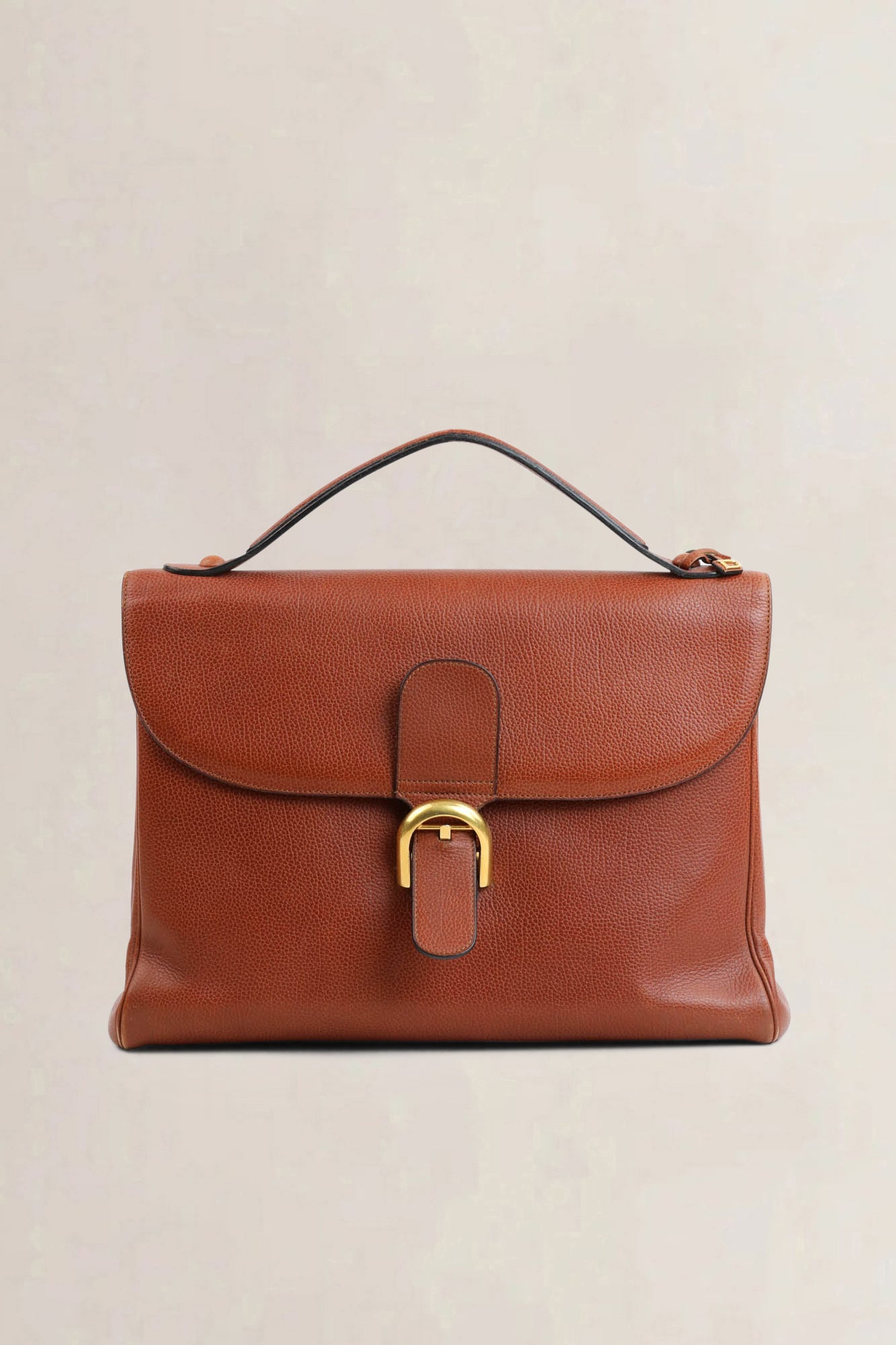 Brown Amethyste Top Handle Bag