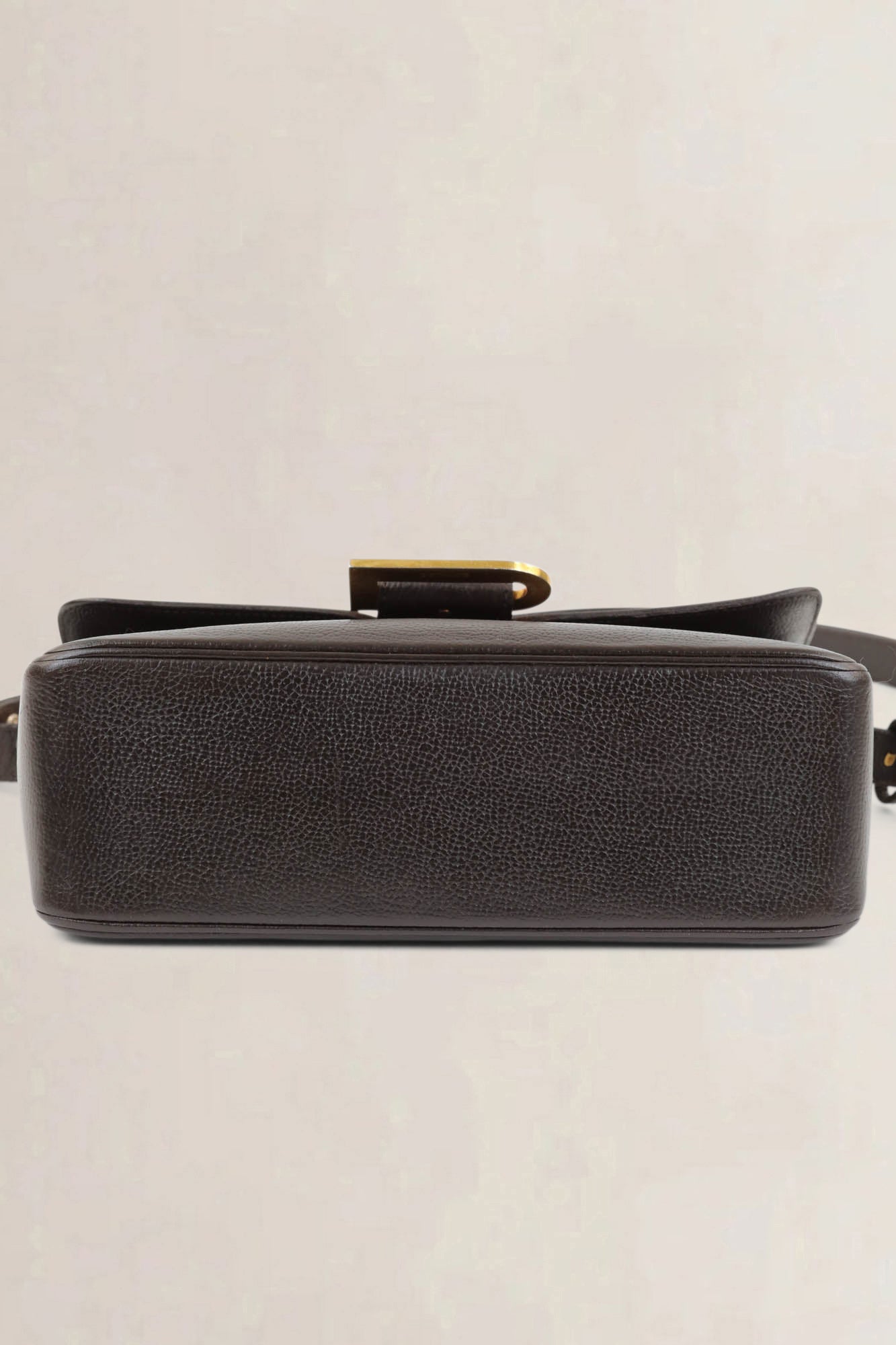 Delvaux Dark Brown Poirier Crossbody Bag