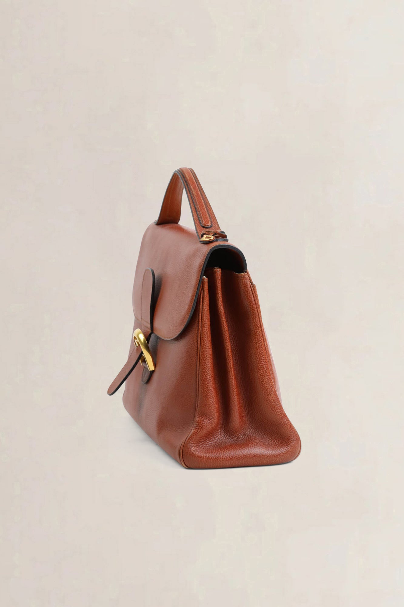 Brown Amethyste Top Handle Bag