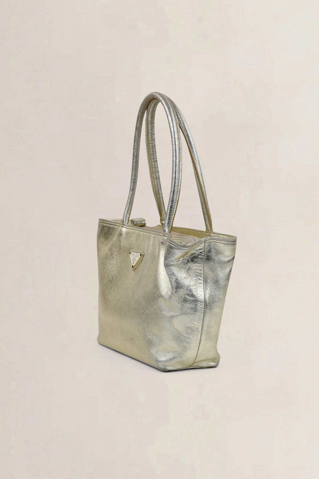 Prada Gold Metallic Shoulder Bag