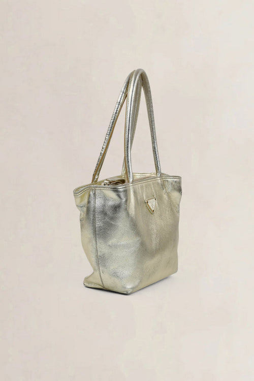 Prada Gold Metallic Shoulder Bag