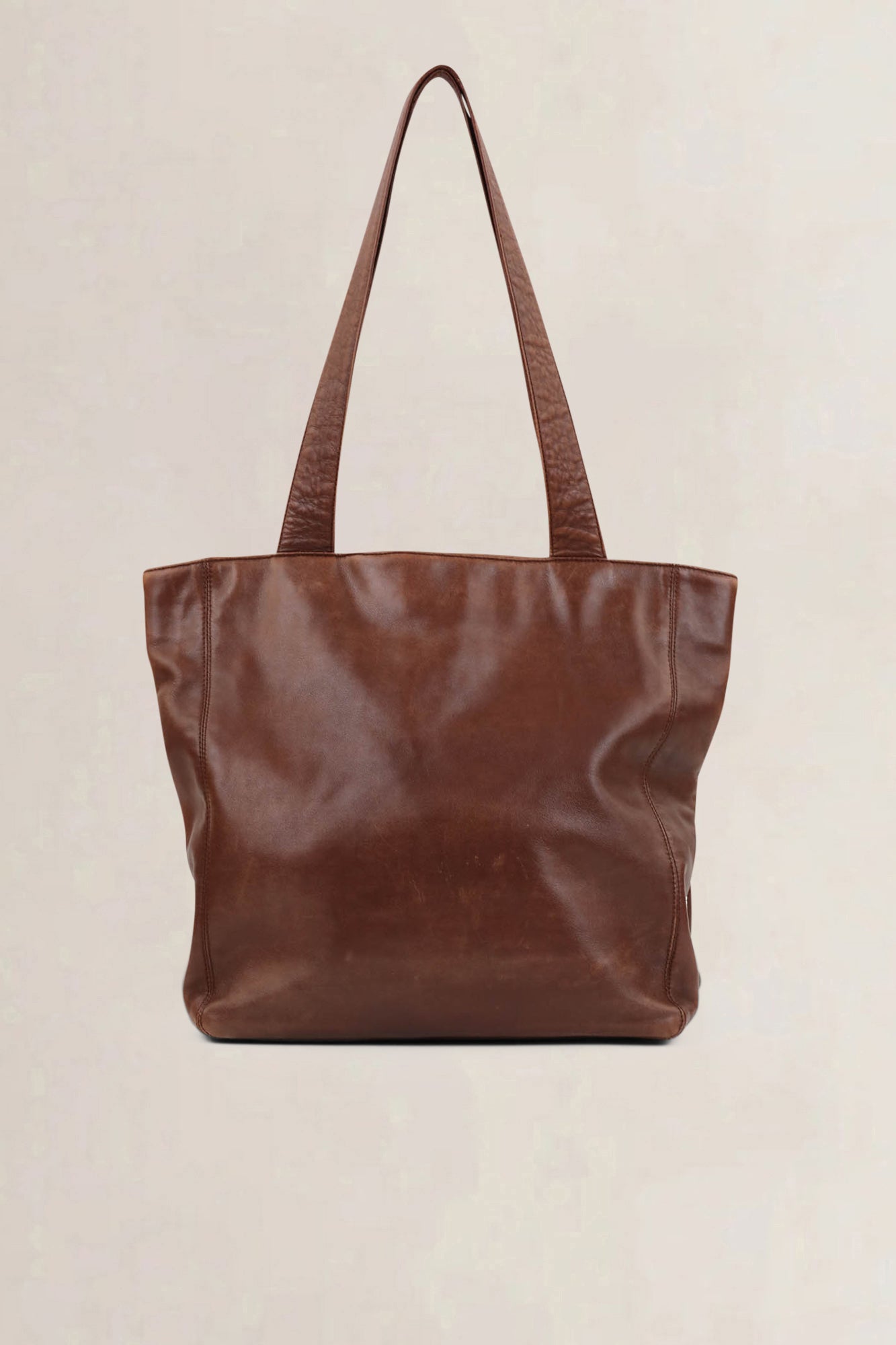 Chanel Brown Leather CC Shoulder Bag