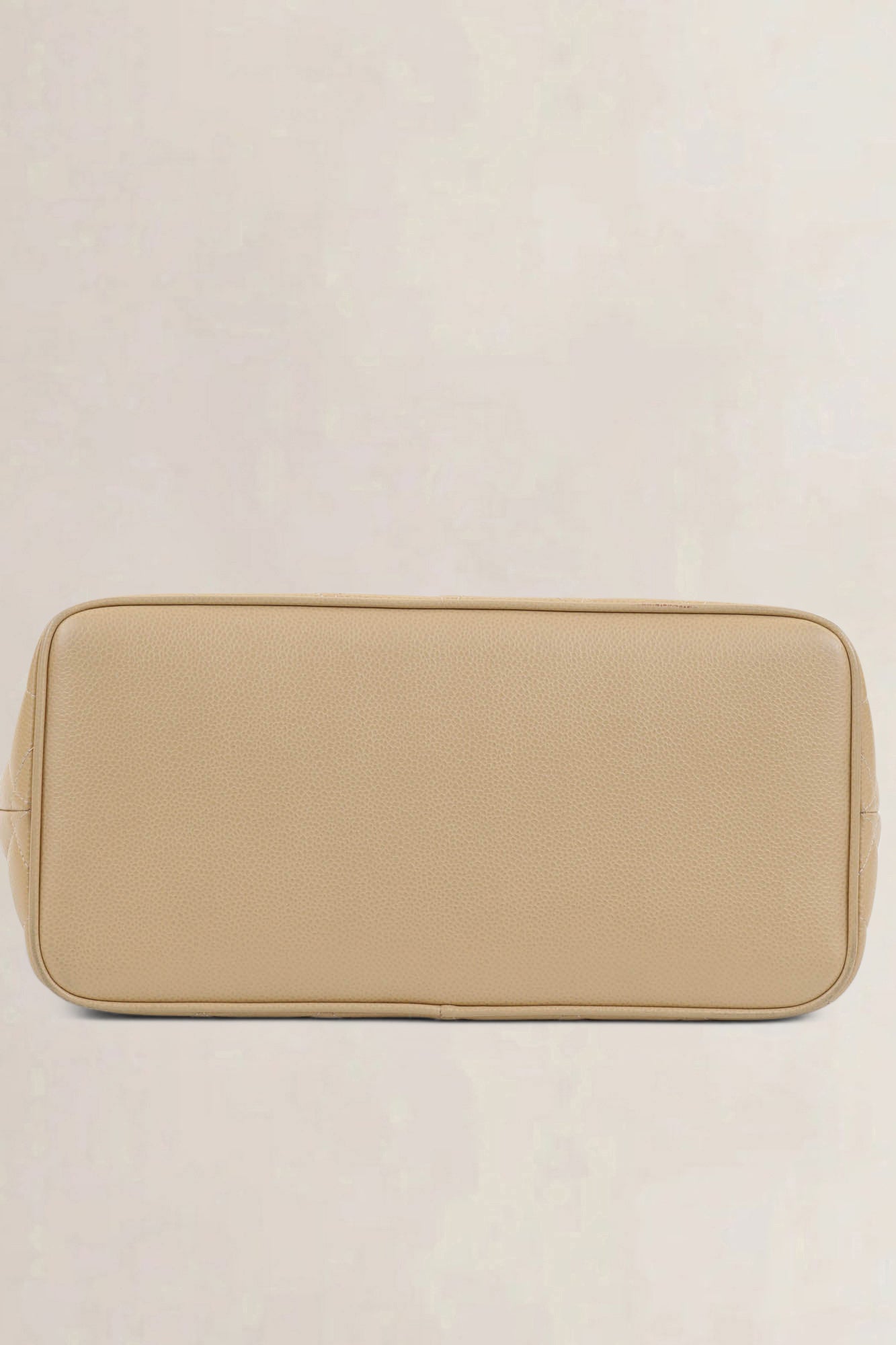 Chanel Beige Caviar Leather Medaillon Shoulder Bag
