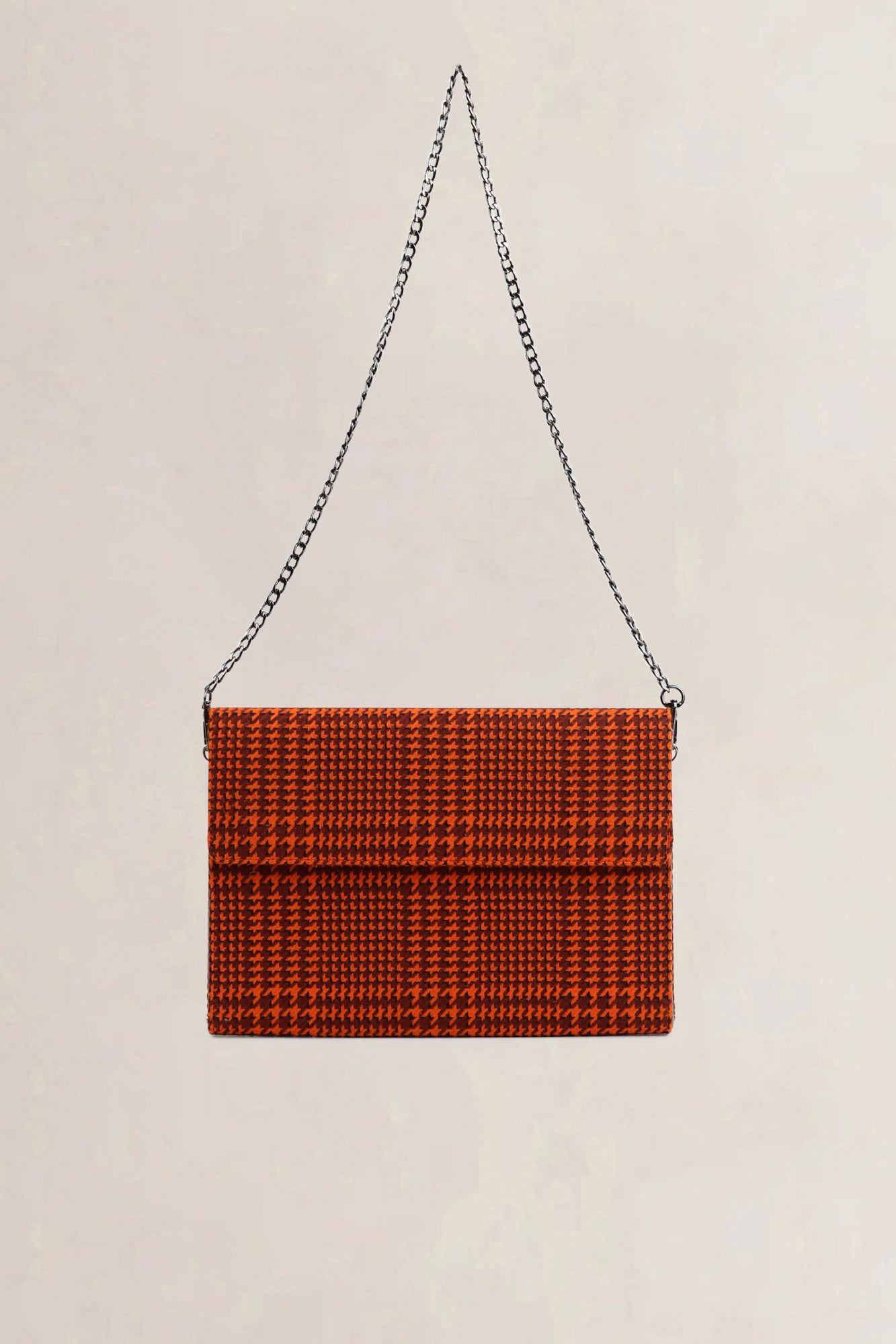 Orange Wool Shoulder Bag