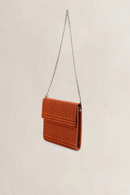 Natan Orange Wool Shoulder Bag