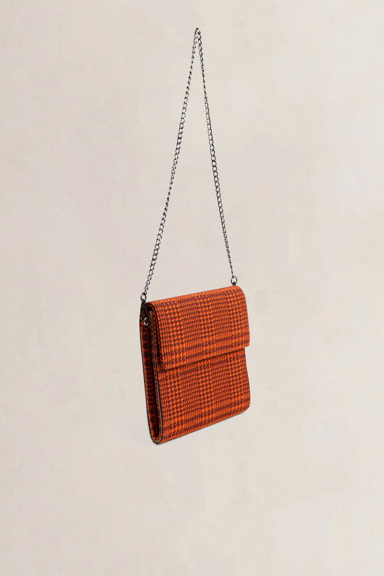 Orange Wool Shoulder Bag