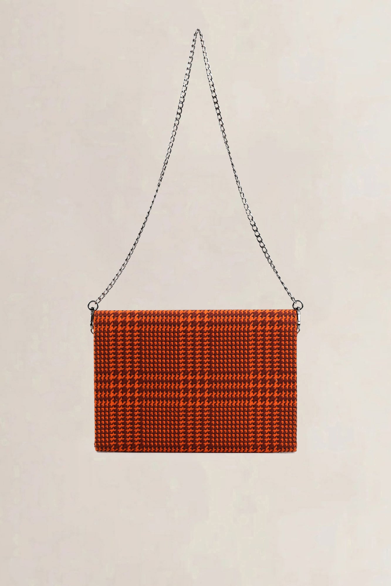 Orange Wool Shoulder Bag