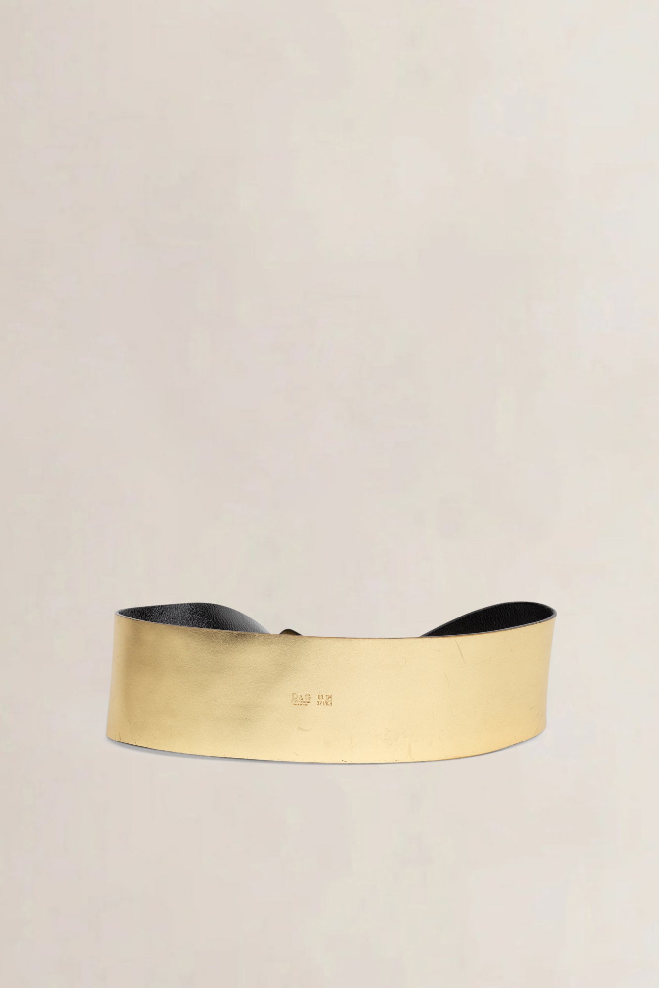 Black Gold Buckle Patent Leather Wide Belt