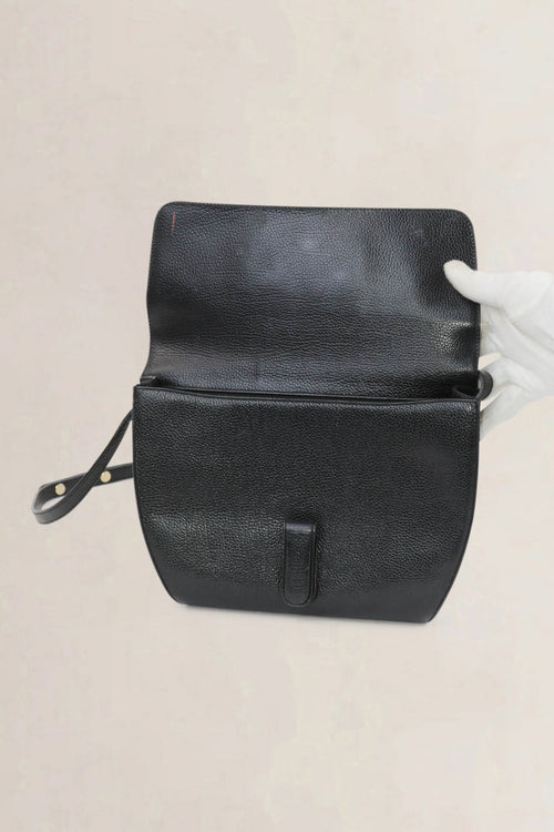Delvaux Black Leather Crossbody Bag