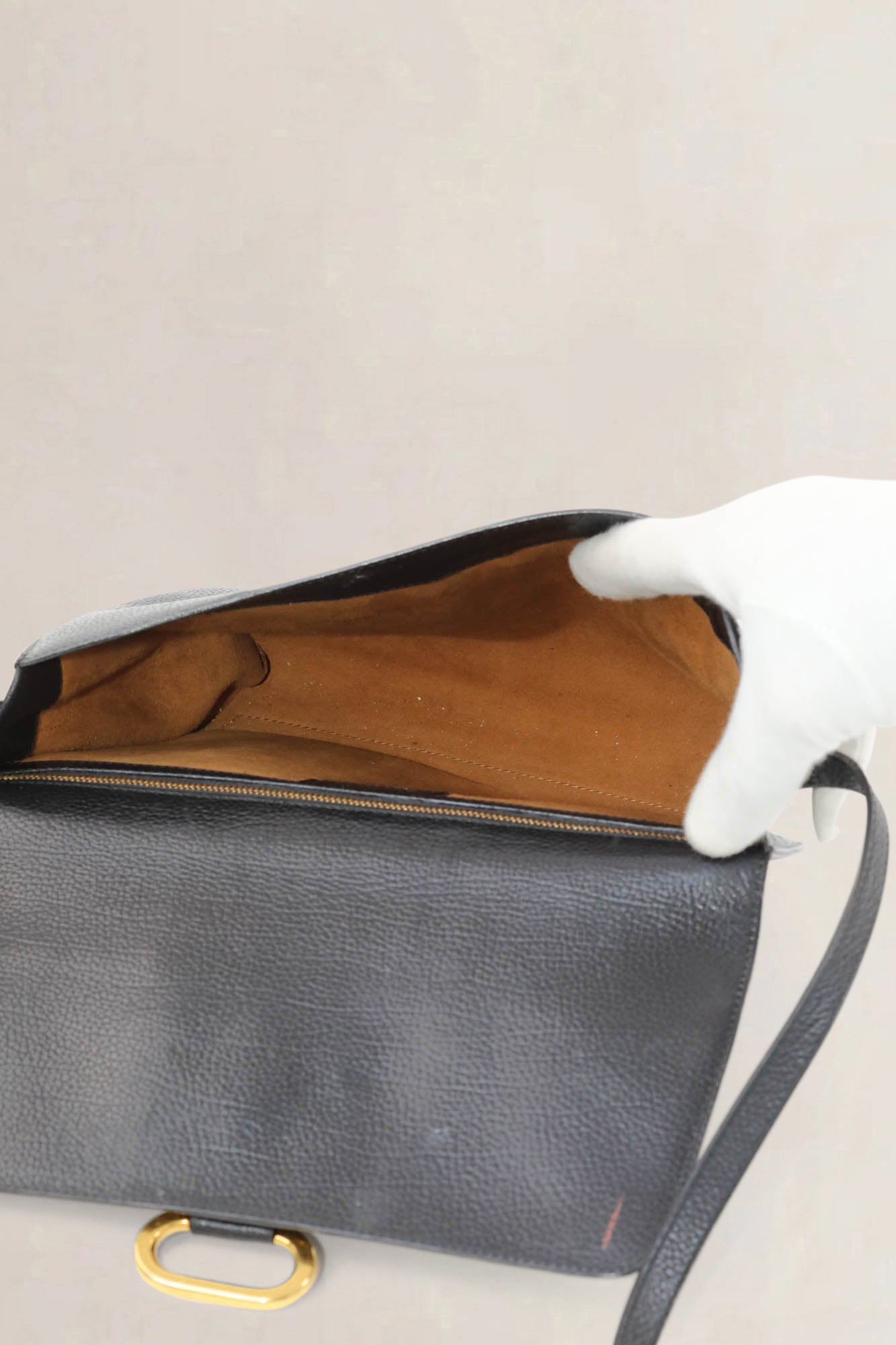 Delvaux Black Leather Crossbody Bag