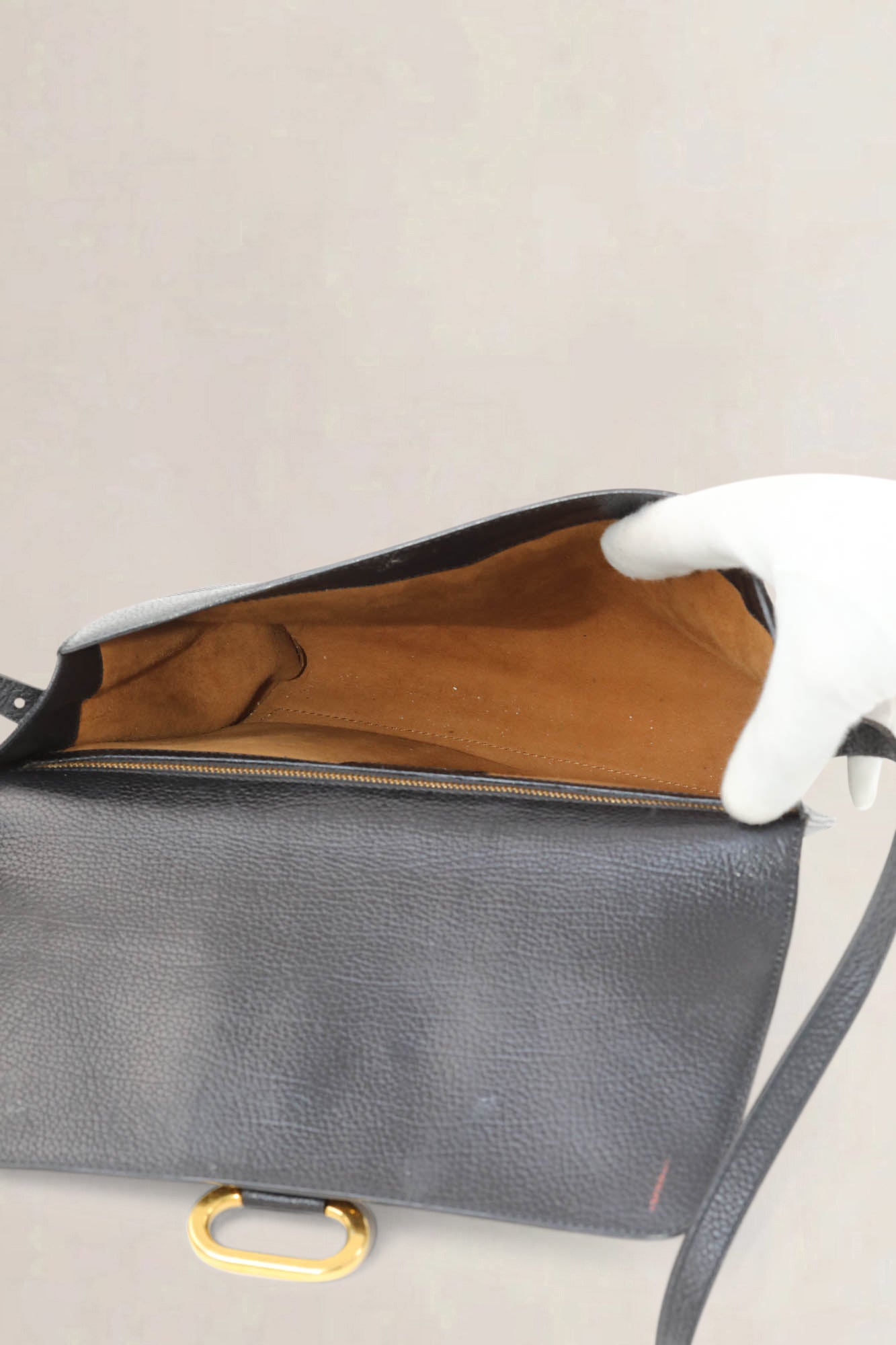 Delvaux Black Leather Crossbody Bag