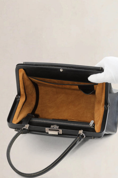 Delvaux Black Illusion Top Handle Bag