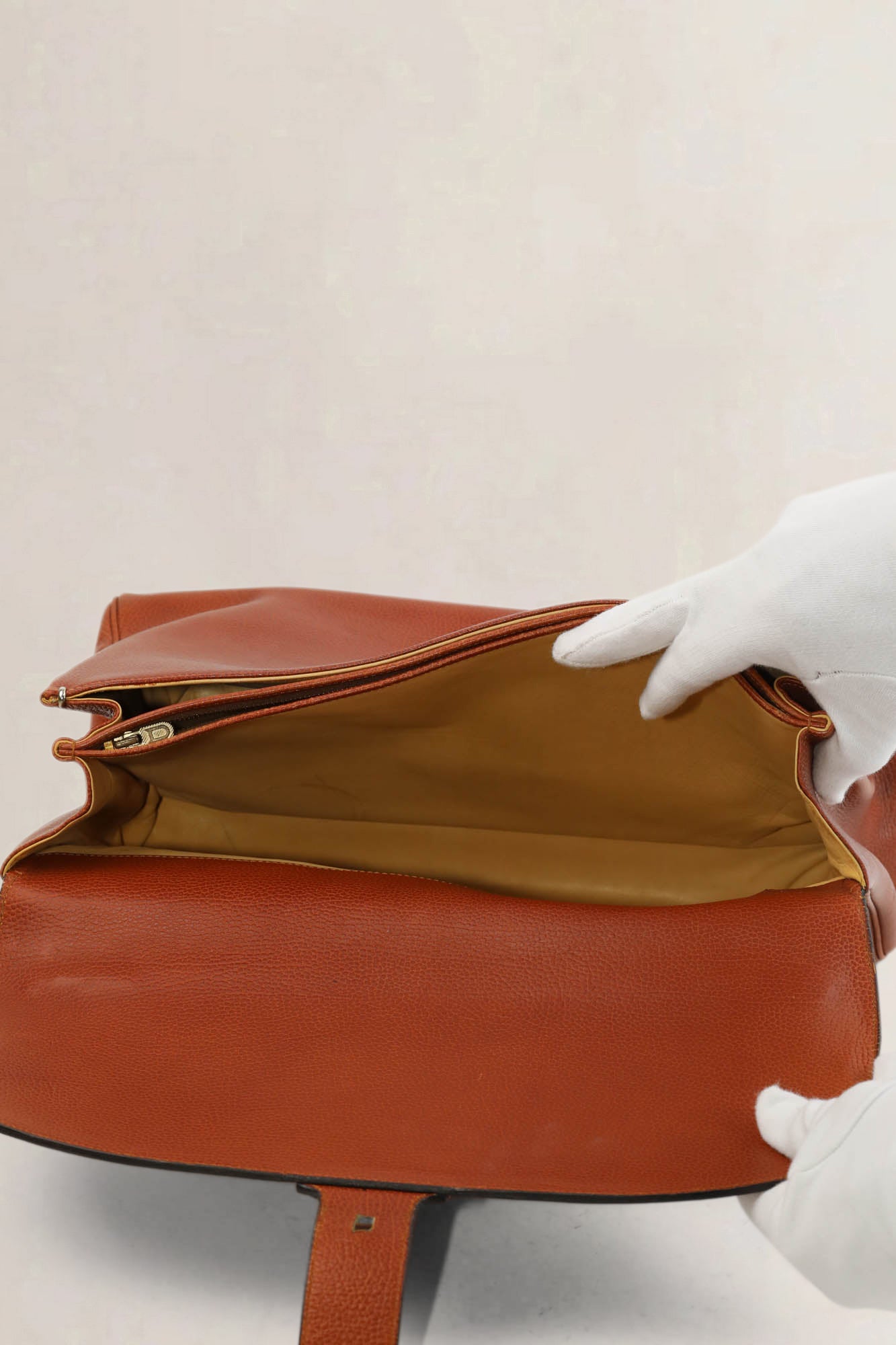 Brown Amethyste Top Handle Bag