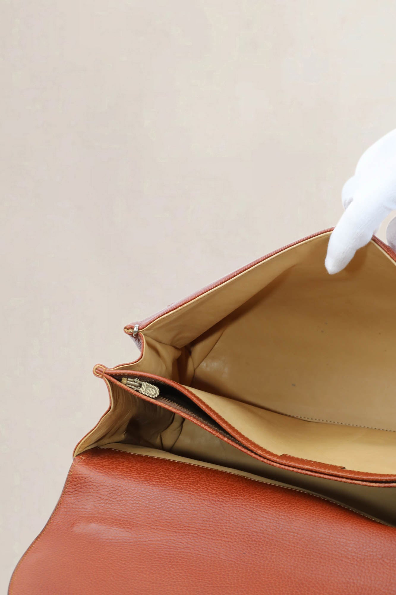Brown Amethyste Top Handle Bag