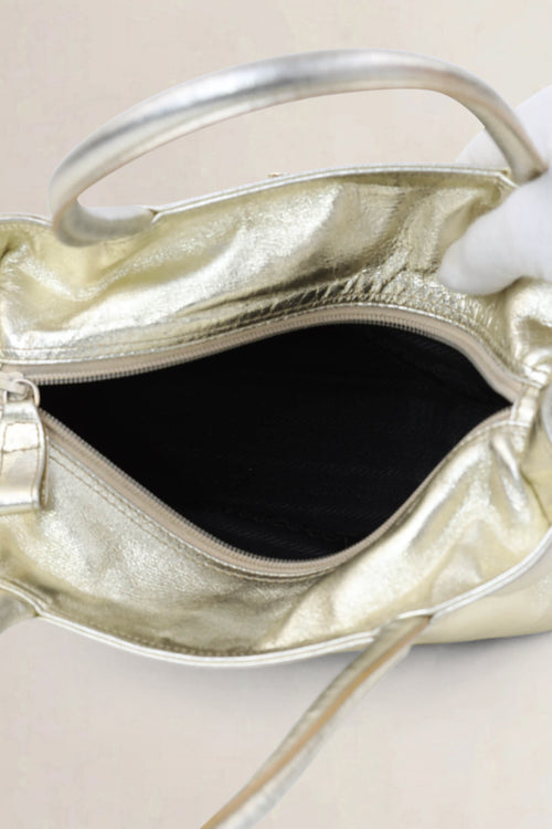Prada Gold Metallic Shoulder Bag