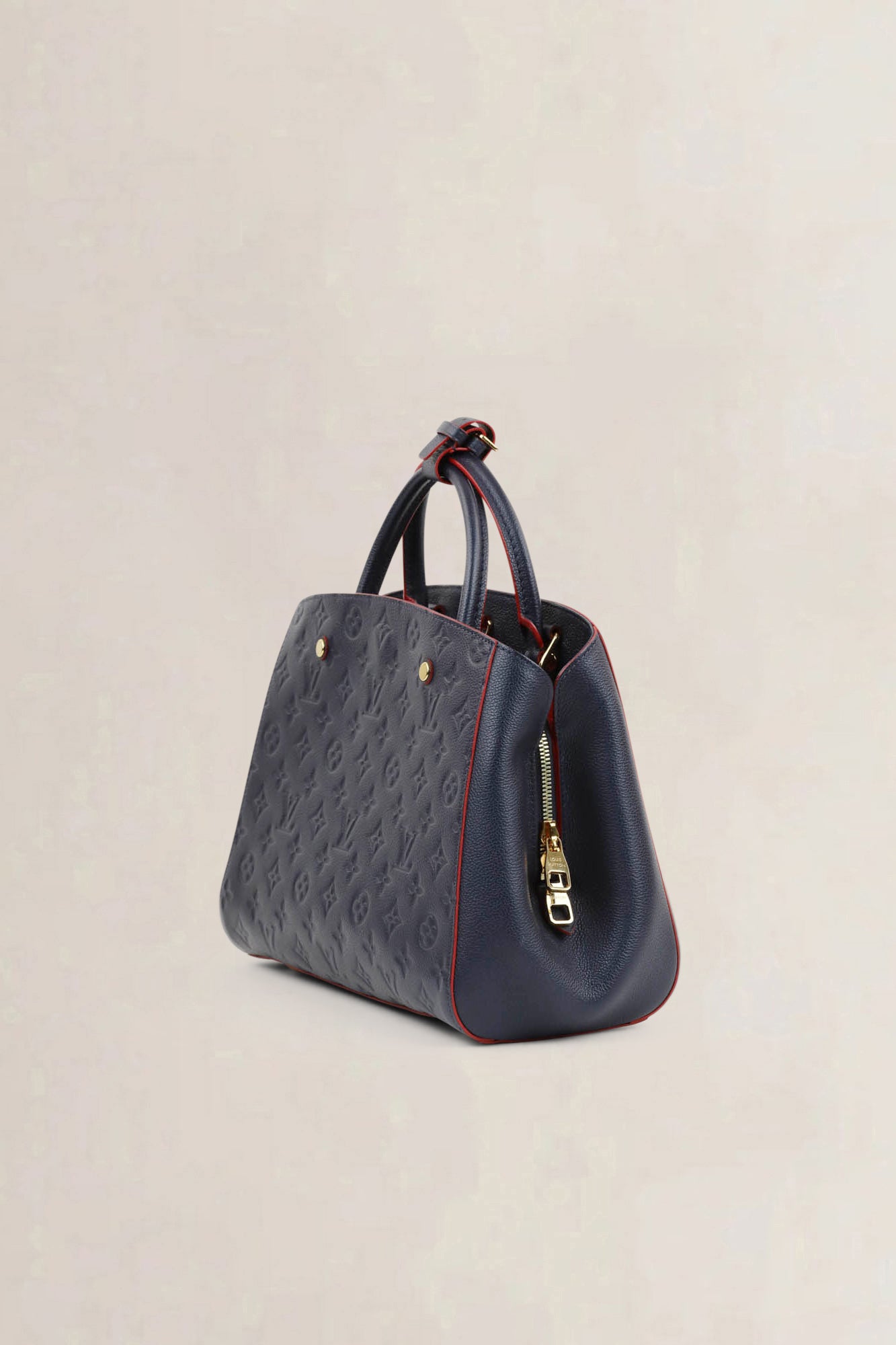 Louis Vuitton Blue Montaigne MM Empreinte Shoulder Bag