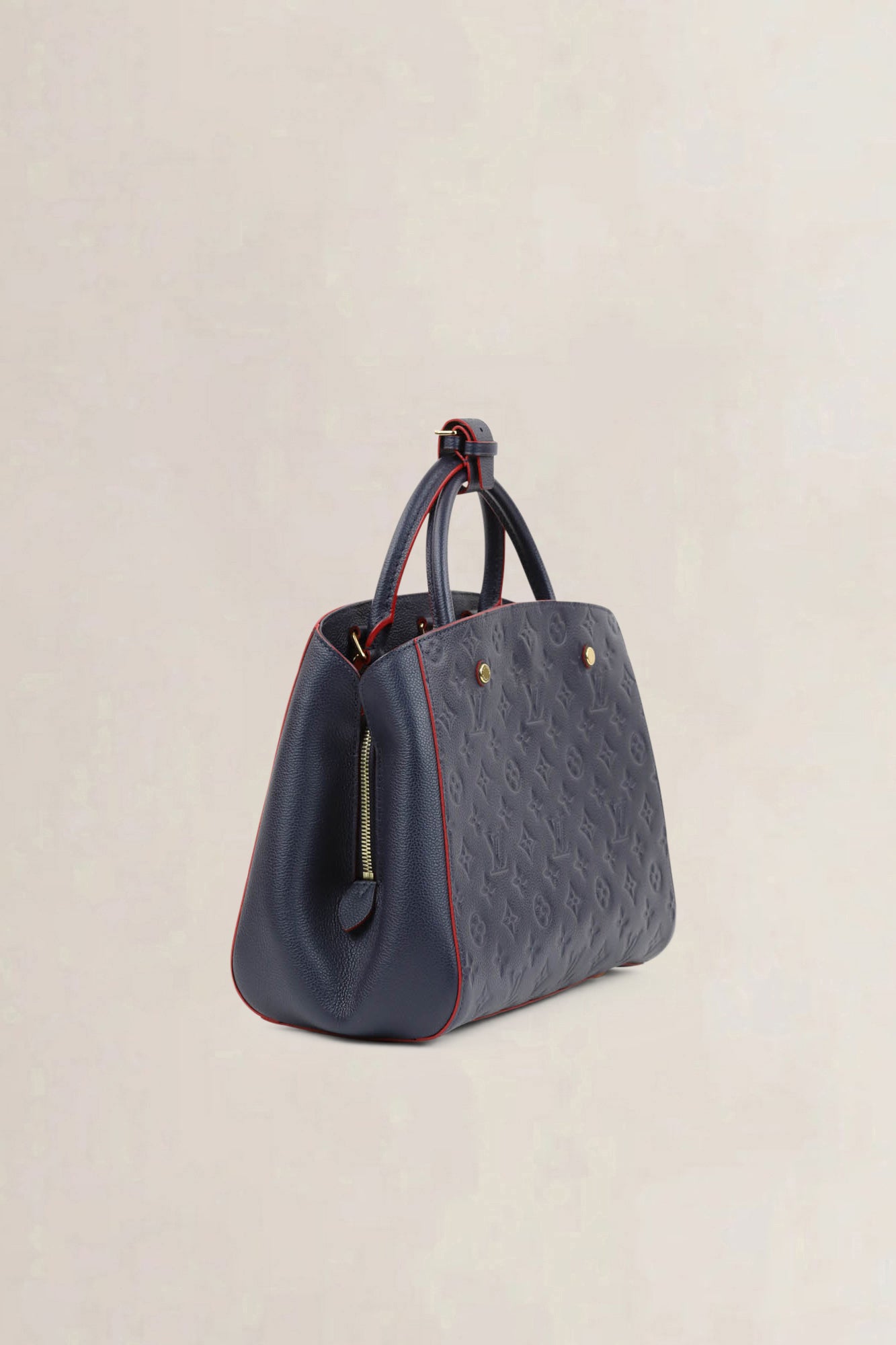 Louis Vuitton Blue Montaigne MM Empreinte Shoulder Bag