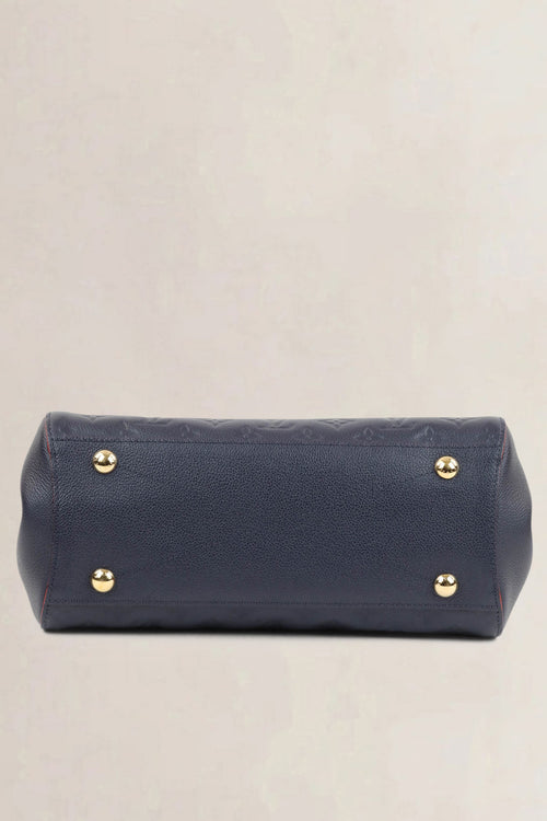 Louis Vuitton Blue Montaigne MM Empreinte Shoulder Bag