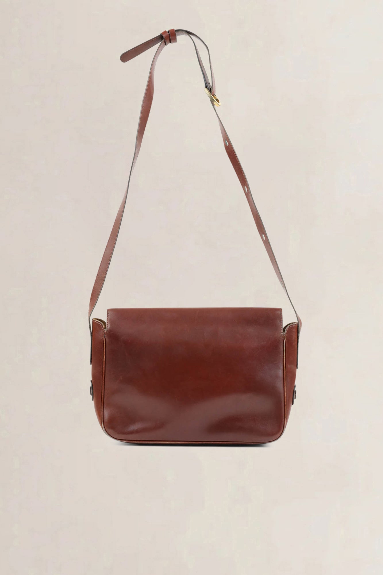 Delvaux Brown Leather Crossbody Bag