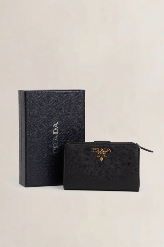 Black Saffiano Leather Wallet