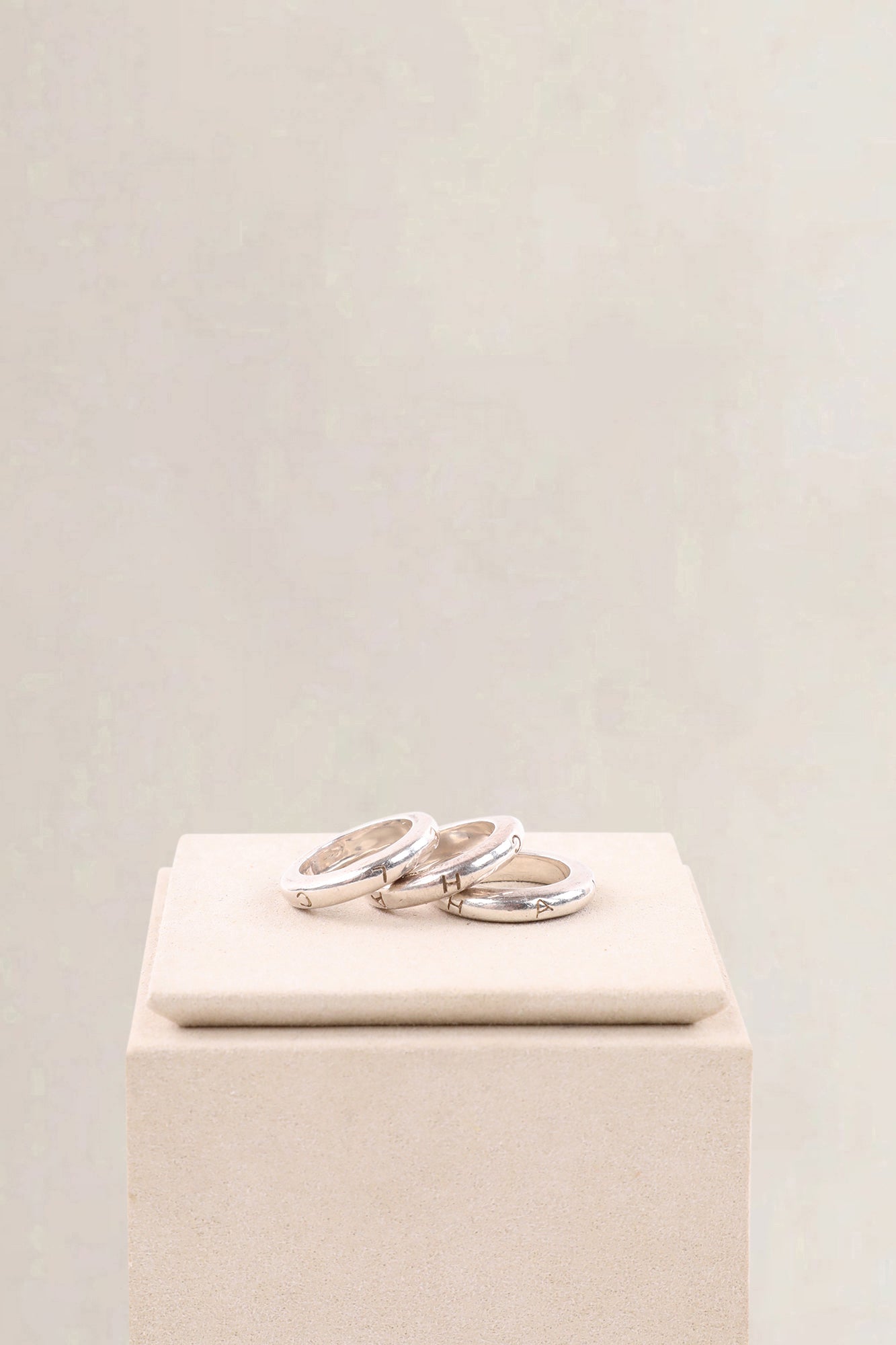 Chanel Set Of 3 Sterling Silver Rings — preloved