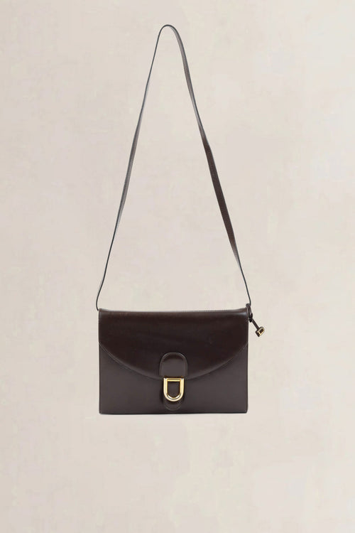 Delvaux Brown Gué Crossbody Bag