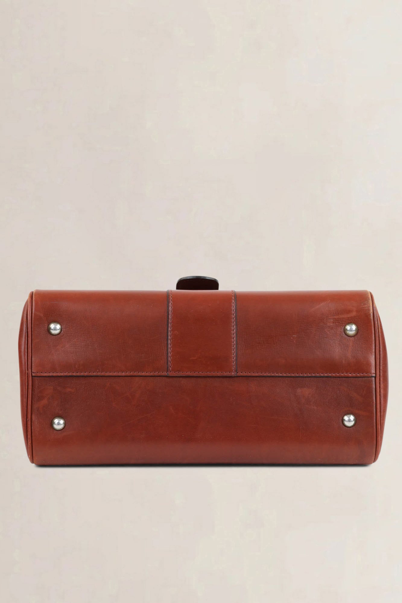 Delvaux Brillant Brown MM Top Handle Bag