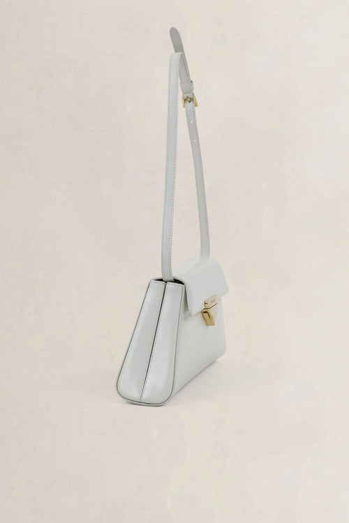 Prada White Medium Leather Shoulder Bag
