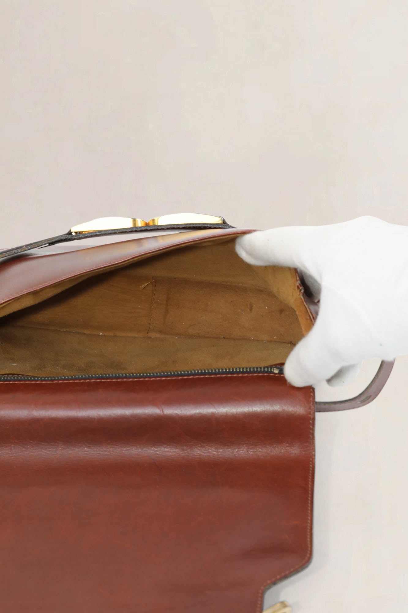 Delvaux Brown Leather Crossbody Bag