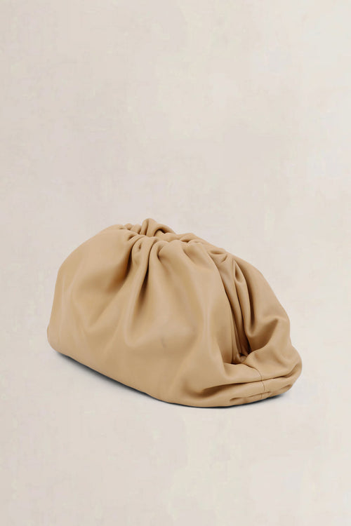 Bottega Veneta Almond Calfskin The Pouch